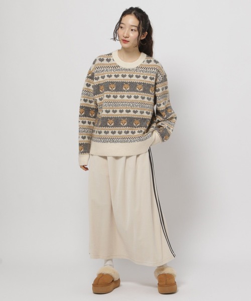 「niko and...」 長袖ニット LARGE ブルー レディース_画像6