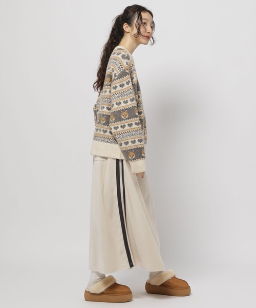 「niko and...」 長袖ニット LARGE ブルー レディース_画像7