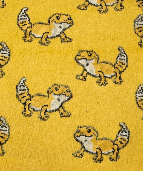 「go slow caravan」 長袖ニット LARGE バイオレット メンズ_画像5