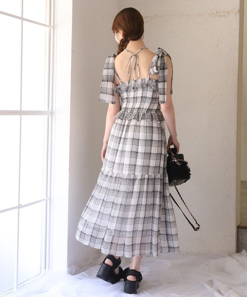 サンダル 「tulle collection」チュールフリルサンダル レディースの画像