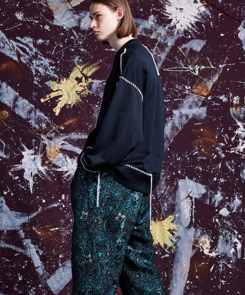 「MAISON SPECIAL」 スウェットカットソー 1 ブラック メンズ_画像3