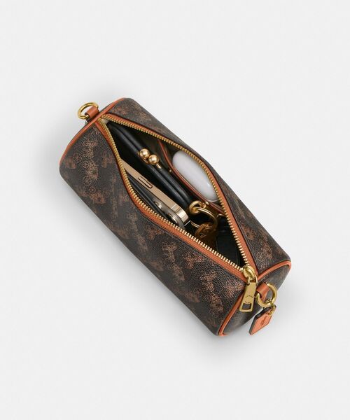 【美品】COACH コーチ　ホース アンド キャリッジ　ショルダーバッグ　型押し COACH（コーチ） ショルダーバッグ バッグ バレル バッグ・ホース