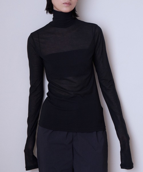 カットソー(長袖/七分) enof velour top ENOF（イナフ）の「velour top（その他トップス）」 - WEAR