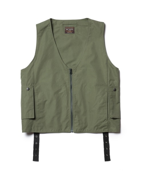 「MR.OLIVE」 ベスト MEDIUM ブラック メンズの画像