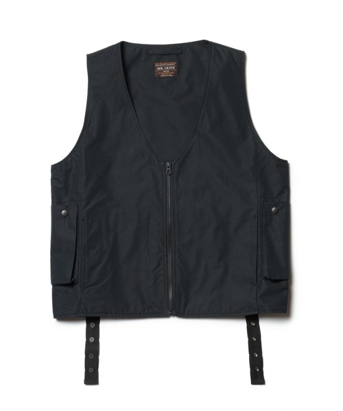 「MR.OLIVE」 ベスト MEDIUM ブラック メンズの画像