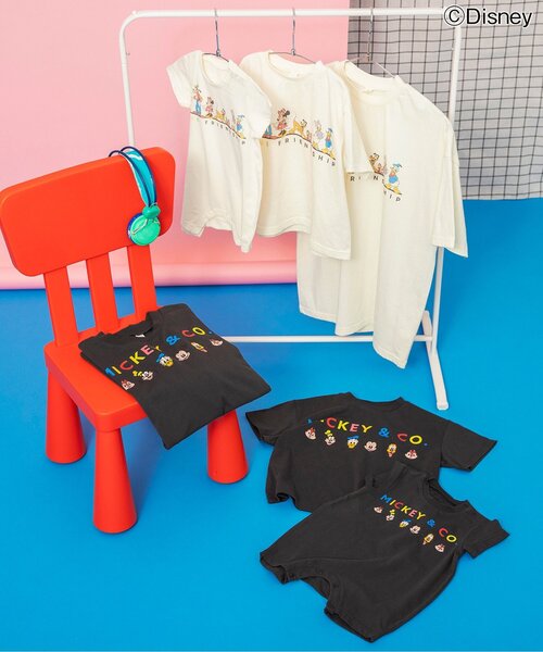 Disney（ディズニー） tシャツ 「リンク」「ディズニー」ミッキー