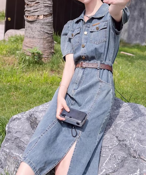 新品未使用 MIKIHOUSE デニムワンピース 襟付きカットソーセット FAVORITO ワンピース デニムワンピース : ZOZOTOWN Yahoo!店 - 通販