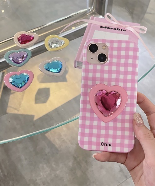 ハート ジュエリー スマホ スタンド / グリップ : ZOZOTOWN Yahoo!店