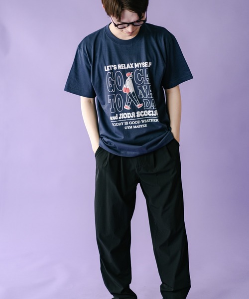 「gym master」 半袖Tシャツ MEDIUM ブラック メンズ_画像3
