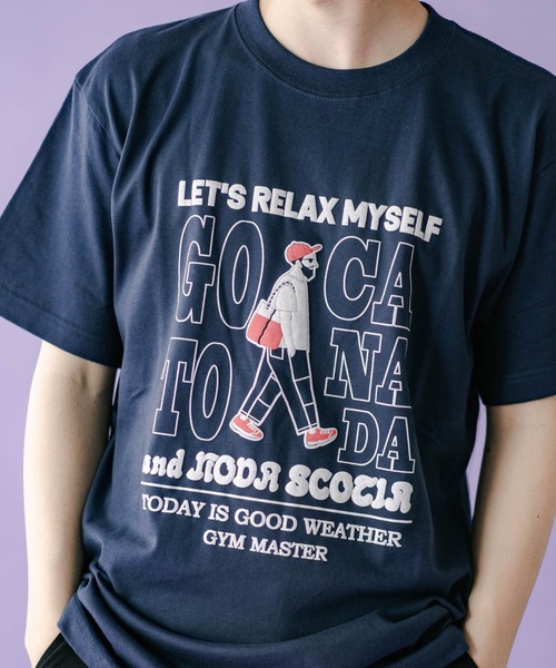「gym master」 半袖Tシャツ MEDIUM ブラック メンズ_画像4