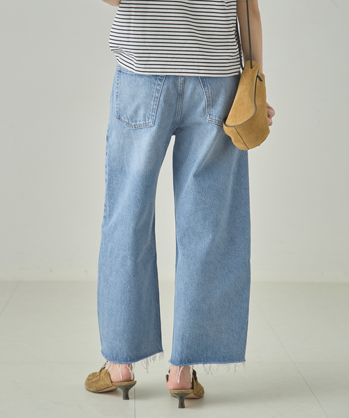 ジーンズ デニム デニムパンツ CITIZENS OF HUMANITY AYLA RAW HEM CROP デニムパンツ 2117C-1810の画像