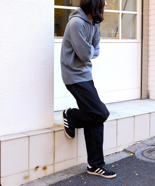 パーカー 「GALLIA/ガッリア」Knit hoodie メンズの画像