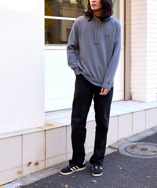 パーカー 「GALLIA/ガッリア」Knit hoodie メンズの画像