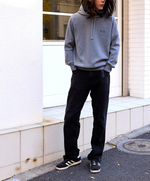 パーカー 「GALLIA/ガッリア」Knit hoodie メンズの画像