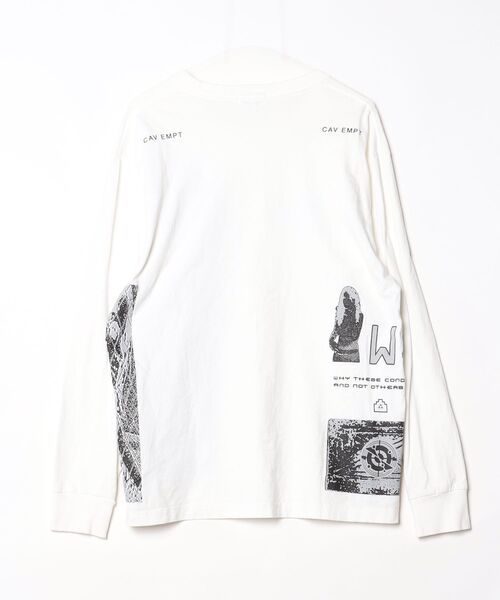「C.E」 長袖Tシャツ L ホワイト メンズ_画像2