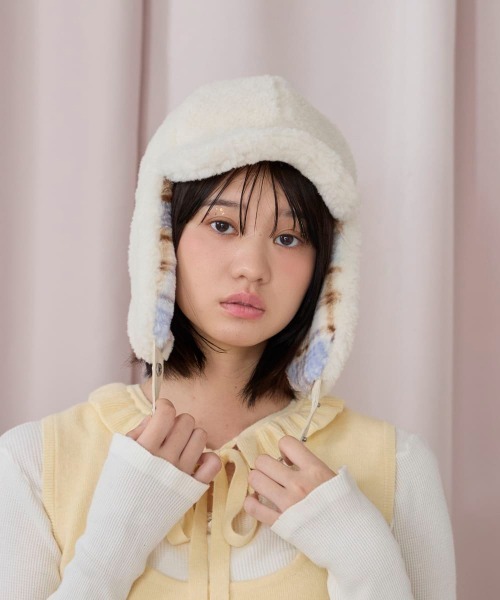 「kaorinomori」 キャスケット M/57.5cm ブラック レディース_画像5