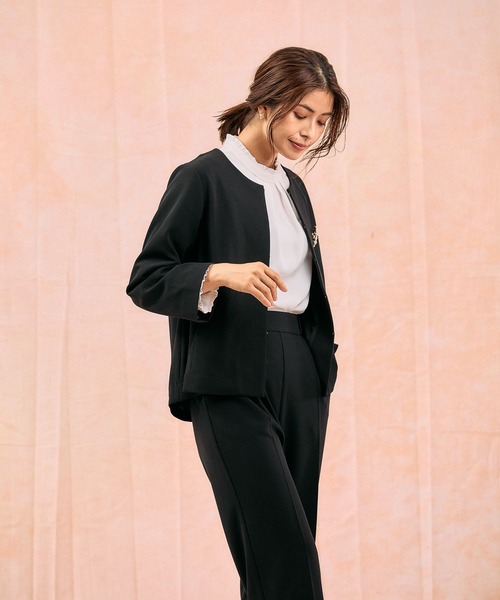 「GLOBAL WORK」 パンツスーツ MEDIUM グレイッシュベージュ レディース_画像6