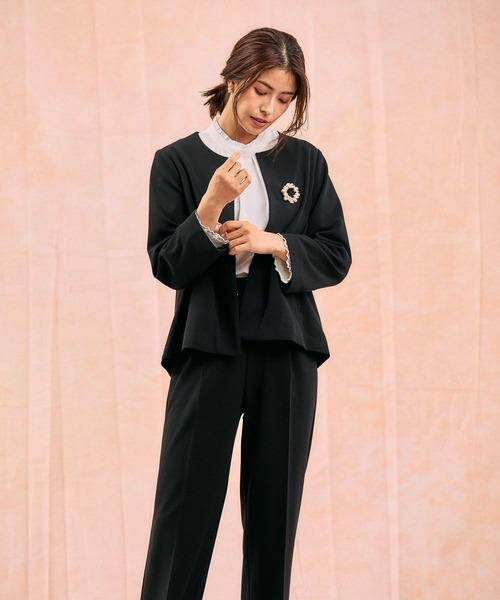 「GLOBAL WORK」 パンツスーツ MEDIUM グレイッシュベージュ レディース_画像8