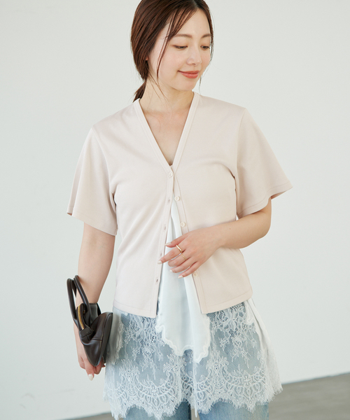 plage（プラージュ） カーディガン フライス カーデ TEE レディース