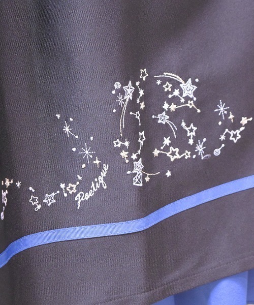 axes femme POETIQUE スカート スパークル刺繍配色SK : ZOZOTOWN
