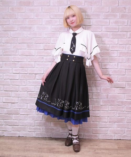 axes femme POETIQUE スカート スパークル刺繍配色SK : ZOZOTOWN