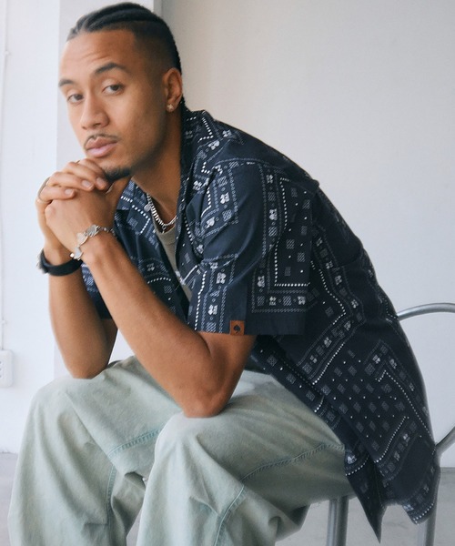 WIND AND SEA（ウィンダンシー） シャツ 半袖 BANDANA S/S SHIRT