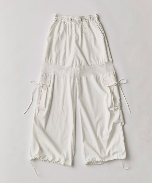 「OLIVE des OLIVE」 カーゴパンツ FREE オフホワイト レディース_画像8
