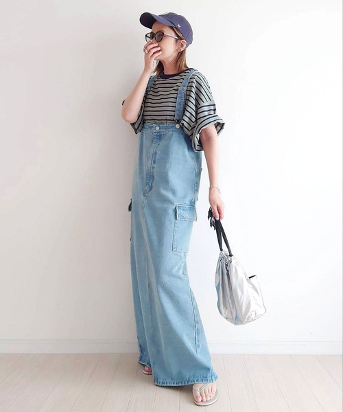 「CORNERS」 半袖Tシャツ M カーキ レディース_画像8