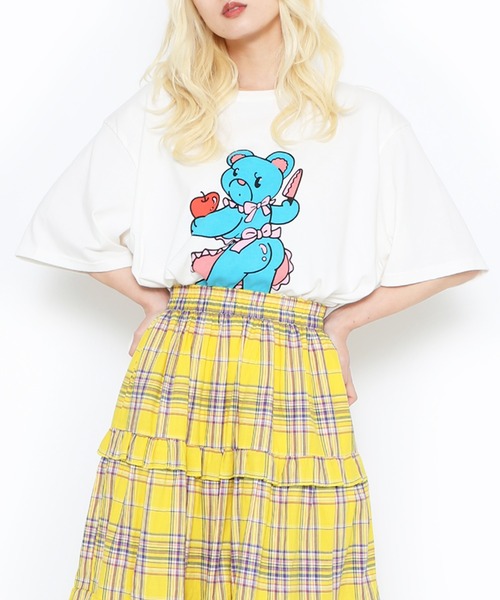 「PUNYUS」 半袖Tシャツ 4 ブラック レディース_画像9