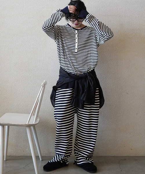 journalstandard luxe ボーダー　サルエルパンツ JOURNAL STANDARD LUXE（ジャーナルスタンダード ラックス） パンツ C