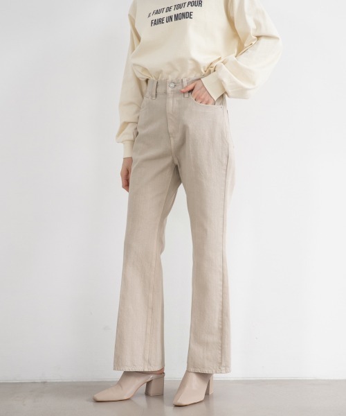 パンツ デニム ジーンズ カラーデニムフレアパンツ Zozotown Paypayモール店 通販 Paypayモール