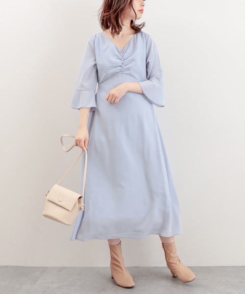 ワンピース Web限定 胸くしゅすっきりaラインレディワンピース Zozotown Paypayモール店 通販 Paypayモール