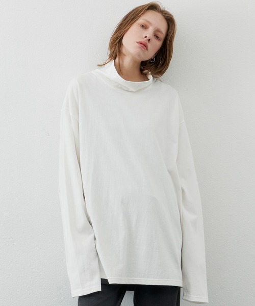 Tシャツ Tシャツ Aiver 16 ウォッシュ天竺ルーズハイネックロンt Zozotown Paypayモール店 通販 Paypayモール