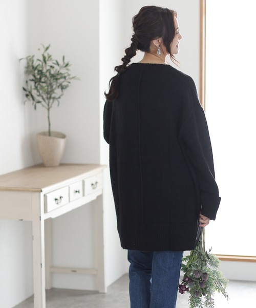 カーディガン ボリュームスリーブ前開きカーディガン レディース ElegChic カーディガン ボリュームスリーブ前開きカーディガン