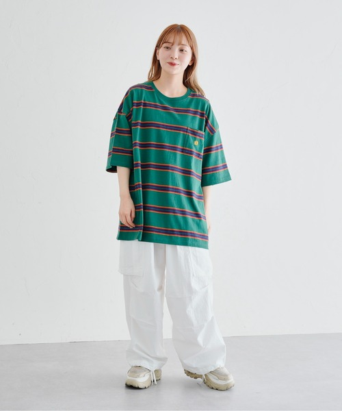 HANGTEN（ハンテン） tシャツ Tシャツ 半袖マルチボーダーT : ZOZOTOWN