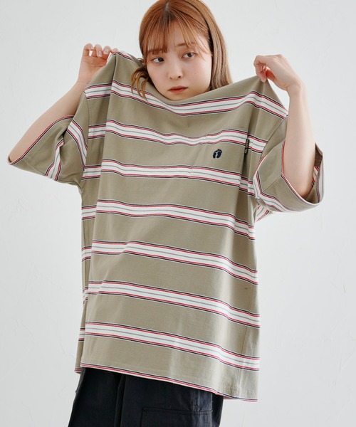 HANGTEN（ハンテン） tシャツ Tシャツ 半袖マルチボーダーT : ZOZOTOWN