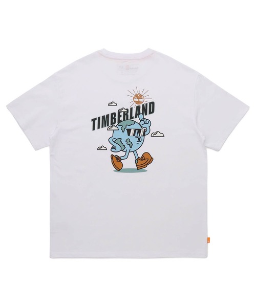 Timberland tシャツ メンズ 半袖 バック グラフィック Tシャツ