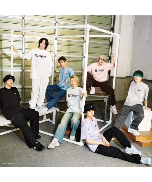 FILA - FILA BE:FIRST JUNON着用分　Mサイズ　グレー FILA ラッシュガード 【ムラサキスポーツ別注】FILA/フィラ BE