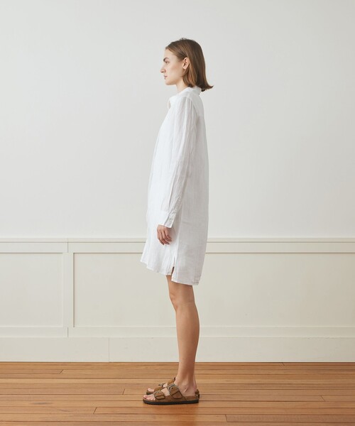 24SS✨定価3.7万 ジェームスパース ライトウェイトリネンシャツワンピース JAMES PERSE（ジェームスパース） シャツワンピース ライトウェイト
