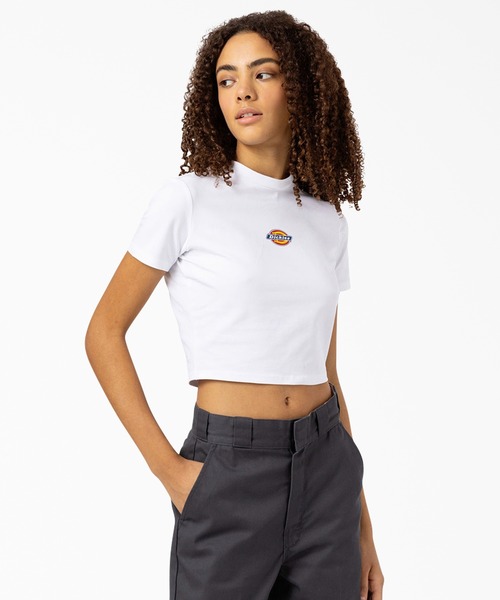 DICKIES☆ ウィメンズクロップドTシャツ Dickies tシャツ クロップド S/S Tシャツ スリムフィット