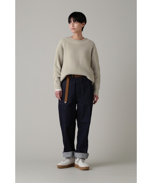 MHL. CANTON ワイドデニムパンツ 29 MARGARET HOWELL - 新品 MHL. CANTON 18SS ベルト付ワイドデニム
