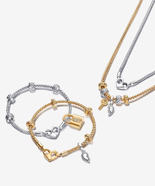 PANDORA（パンドラ） チャーム スタッティド シルバー クリップ