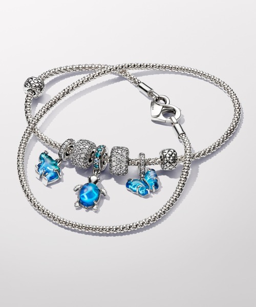 PANDORA（パンドラ） チャーム スタッティド シルバー クリップ