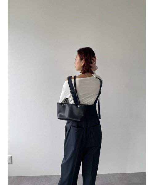 【THEAIRTOWN】ワンショル スナップ スリット トップス◆ THEAIRTOWN】ワンショル スナップ スリット トップス