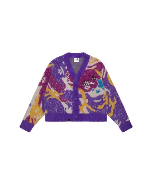 カーディガン AAPE KNIT CARDIGAN レディース