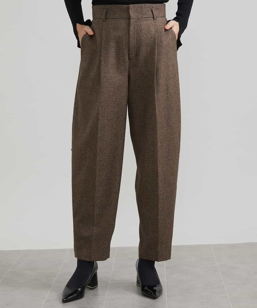 MICHEL KLEIN（ミッシェルクラン） パンツ ツイードガンクラブバレル