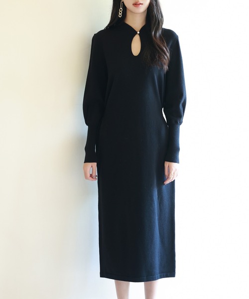 SAISON DE PAPILLON（セゾンドパピヨン） ワンピース ハイゲージ編み