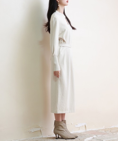 SAISON DE PAPILLON（セゾンドパピヨン） ワンピース ハイゲージ編み