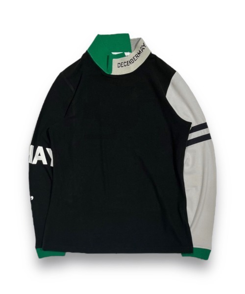 DECEMBERMAY 長袖モックネックシャツ ロンT カットソー Lサイズ