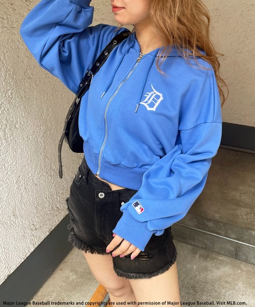 パーカー ナイロンアップリケロゴZIPパーカー レディース X-girl STAR LOGO ZIP UP HOODIE（パーカー）｜X-girl（エックス